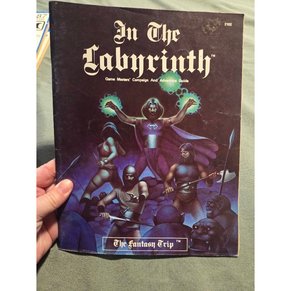 In The Labyrinth The Fantasy Trip Game Masters Guide Metagaming 2102‎ Vtg 1980